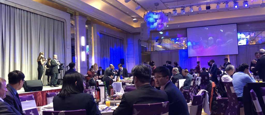 DChu80's tweet photo. #TaiwanSurgicalAssociation President Dr. Cheng-Kuei Chang hosting amazing #banquet in #Taipei #GrandMayfullHotel for annual meeting: 10-course menu (#abalone), serious karaoke and wonderful colleagues - #ThisIsHowTheyRoll @UABSurgery @AcademicSurgery @AsianAcadSurg https://t.co/xTT1XGv5jS
