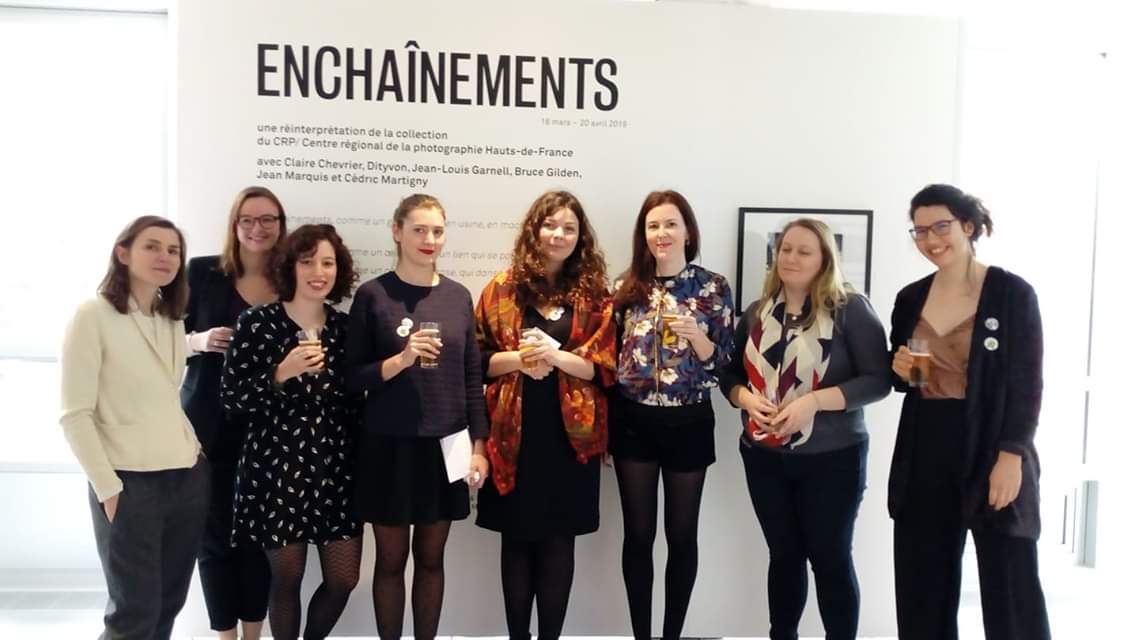 En direct du vernissage d'Enchaînements à la Halle aux Sucres !