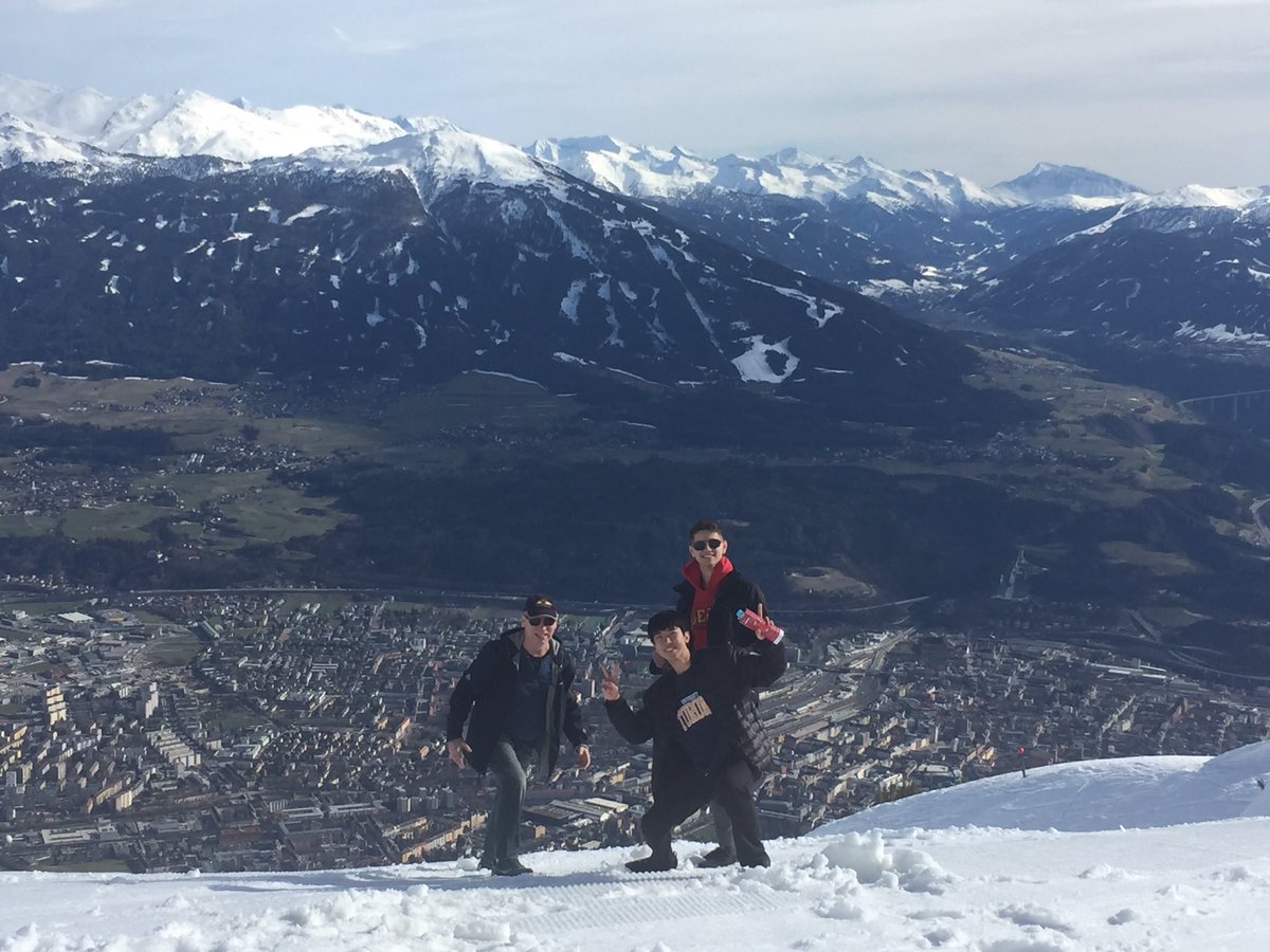 SMCSMusic's tweet photo. Sr. Music students above town of Innsbruck, Austria. @SMCS1852 https://t.co/D83nPpQAth
