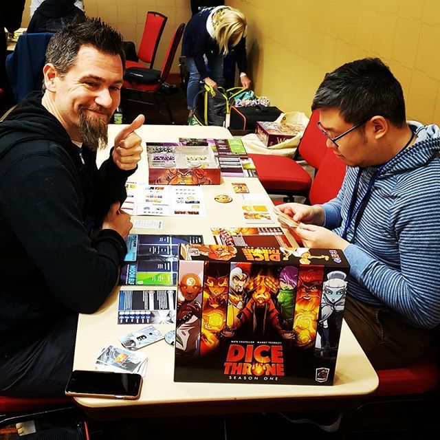 indycongames's tweet photo. Day2 at #indycon playing #dicethrone by @roxleygames #indycon2019 #boardgames https://t.co/z2B1ArrA3x https://t.co/jmaIEVhMrf