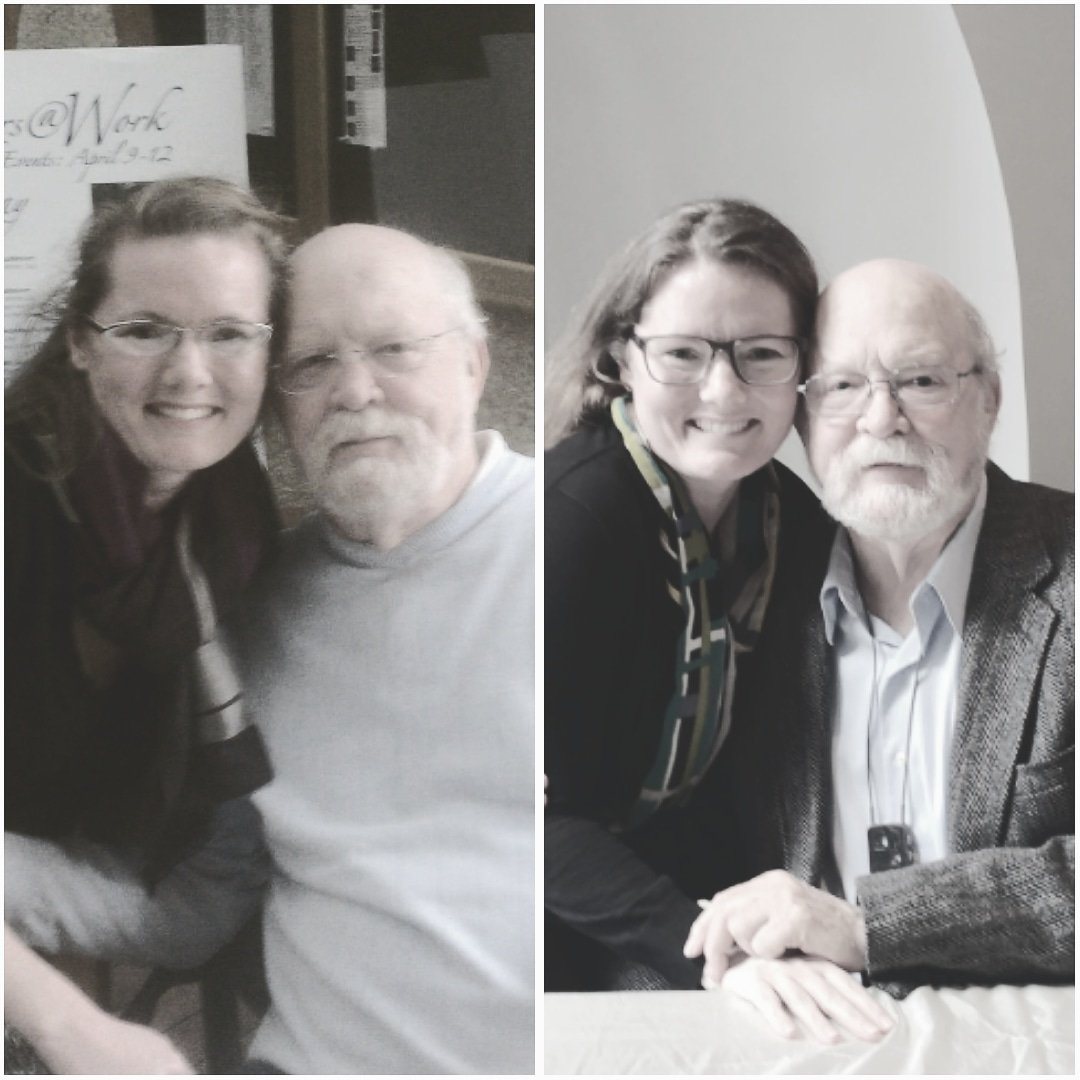 texanoogan's tweet image. Me and Terry Kay: 2012 &amp;amp; 2019 #CSWritersAtWork @CSWritersatWork