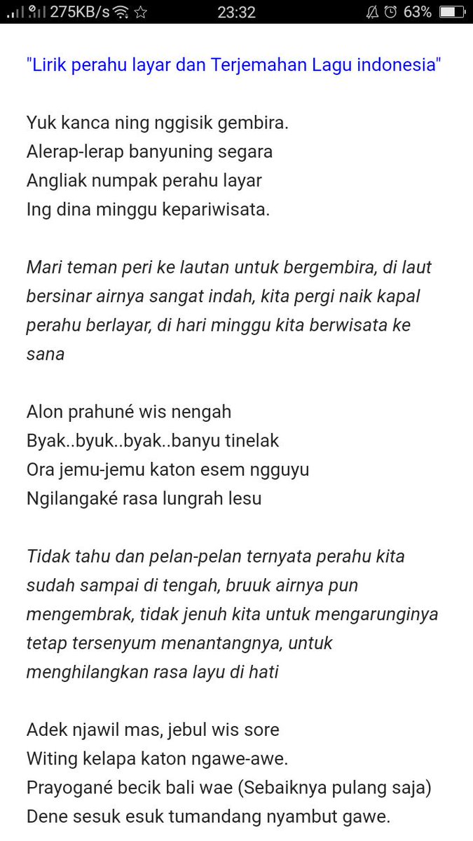 Dewi N Sutrisno On Twitter Perahu Layar Ya