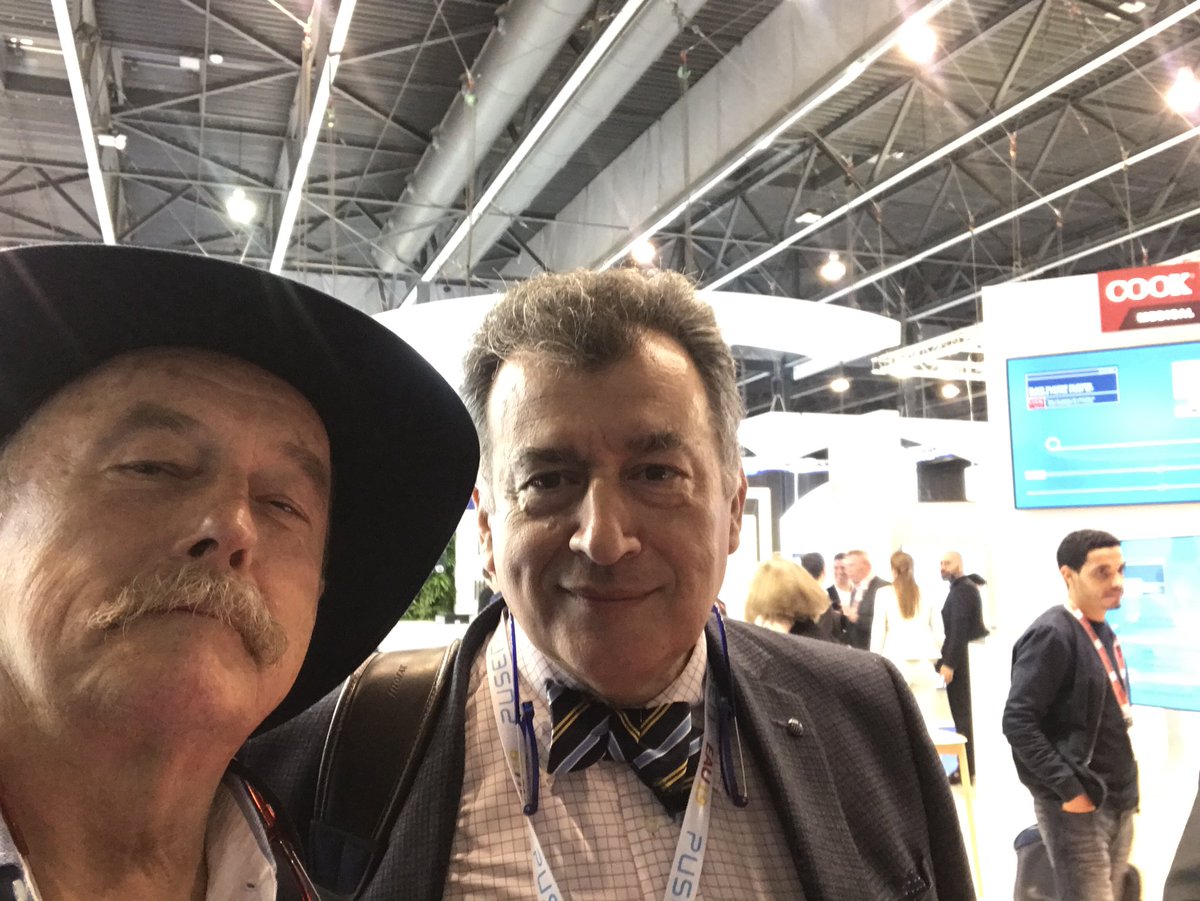 Pleasant meet with my old friend Roberto Scarpa in the EUA meeting in Barcelona