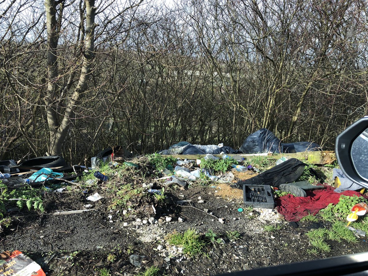 arrowgroup's tweet image. The level of litter in Britain is ridiculous now. A lot of roadsides are a mess. This is a lay-by near Handsworth, Sheffield.
