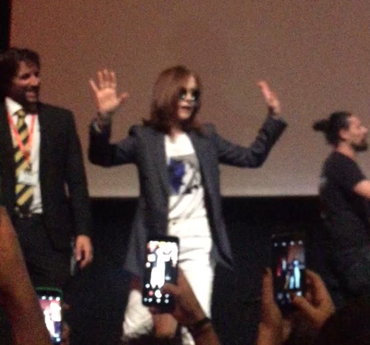 Happy birthday Isabelle Huppert, it was great seeing you   you re a diva 