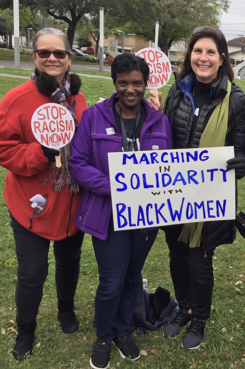 WomensMarchHOU's tweet photo. Marching in solidarity with black women in Houston #m4bwhou https://t.co/PgKzWIVrCS