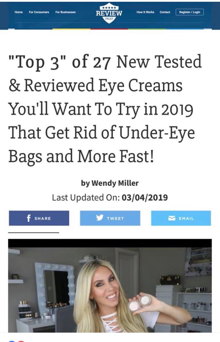 LisaRArcemont's tweet image. LOVE ❤️ free marketing! R+F pays $0 for marketing. Word of mouth from satisfied customers &amp;amp; free marketing in beauty magazines, etc. have made us the #1 Skincare in all of North America. Here, we’re ranked #2 amongst all of the eye creams. #multifunctioneyecream #agingbackwards