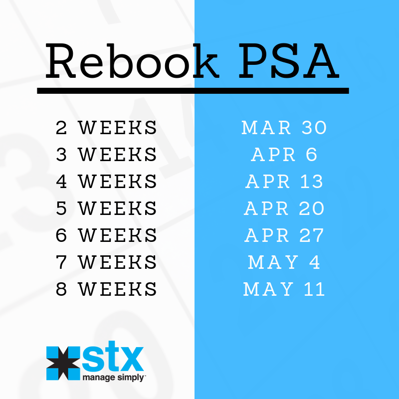 stxsoftware's tweet image. Lets kick butt rebooking! #managesimply