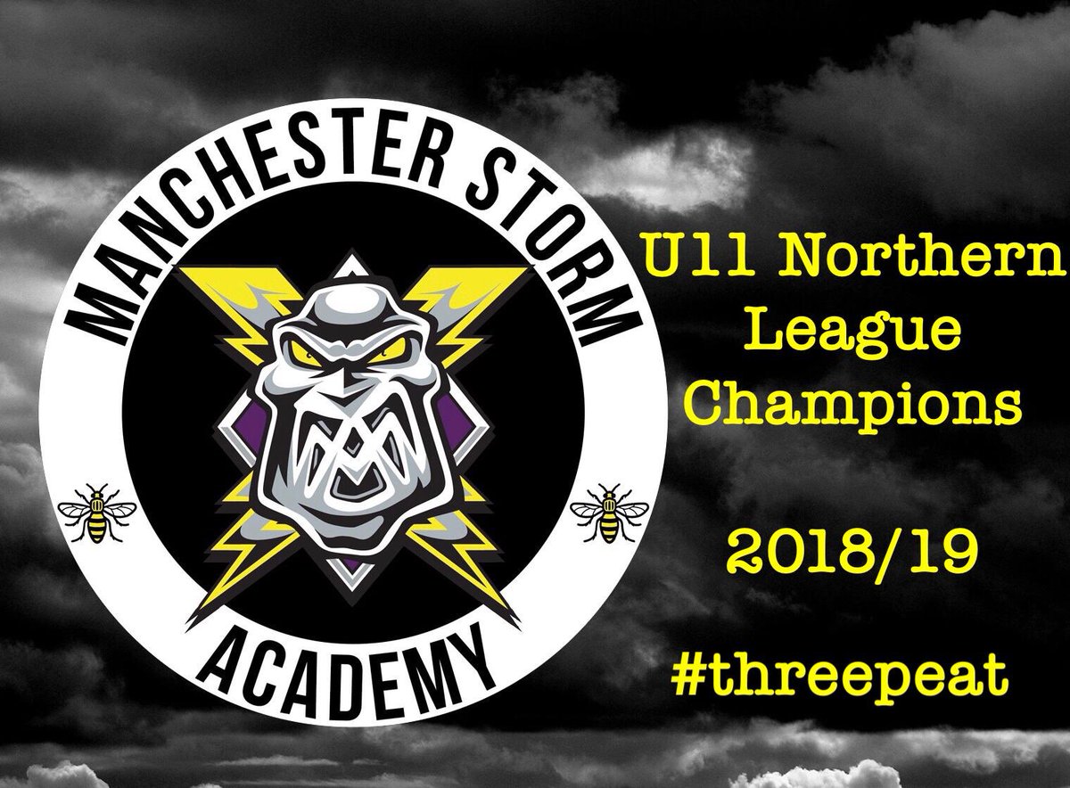Congratulations to the <a href="/Mcr_Storm/">Manchester Storm | #TakeShelter</a> Academy U11s who today claimed the Northern League title for the 3rd year in a row.  It has been a real team effort and just reward for their hard work in training and in the games. Well done all of you.🏆🥇🏆🥇 #proudclub #development #champions