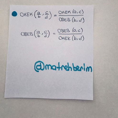 MathRehberim's tweet photo. Ebob Ekok 2018 TYT formüller - kısa bilgiler
#matematik #Yks2019 #yksmatematik #tyt2019 #tytmatematik #2019tayfa https://t.co/GnjJ05gE0W