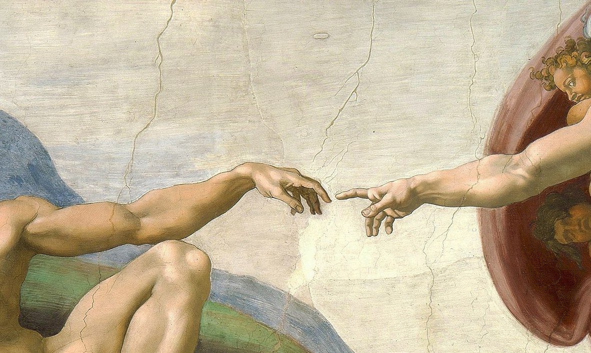 TabloidArtHist's tweet photo. after two seasons of skipping the Star Trek: Discovery opening credits (I am terrible, yes) I finally watched it fully last night and ... I see what you did there hmhmhmhm

Opening Credits, Star Trek: Discovery (2017 - ) // Detail from the Creation of Adam, Michelangelo, c. 1512 https://t.co/J7xl9DHyCH