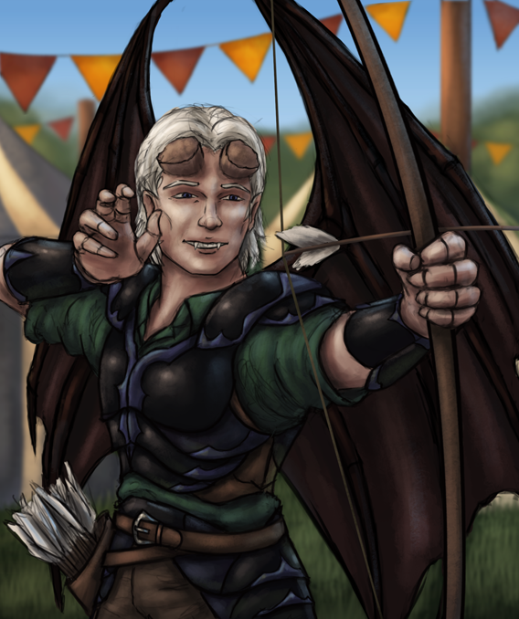 BuckMoonArt's tweet photo. Back with another completed character portrait! Caladin the Feral Tiefling Ranger!  #art #digitalart #illustration #fantasy #commission #comissionsopen #critterpcs #critterart #character #portrait  #dnd #dungeonsanddragons #rpg #progress #digitalpainting https://t.co/Pfw4myurDm