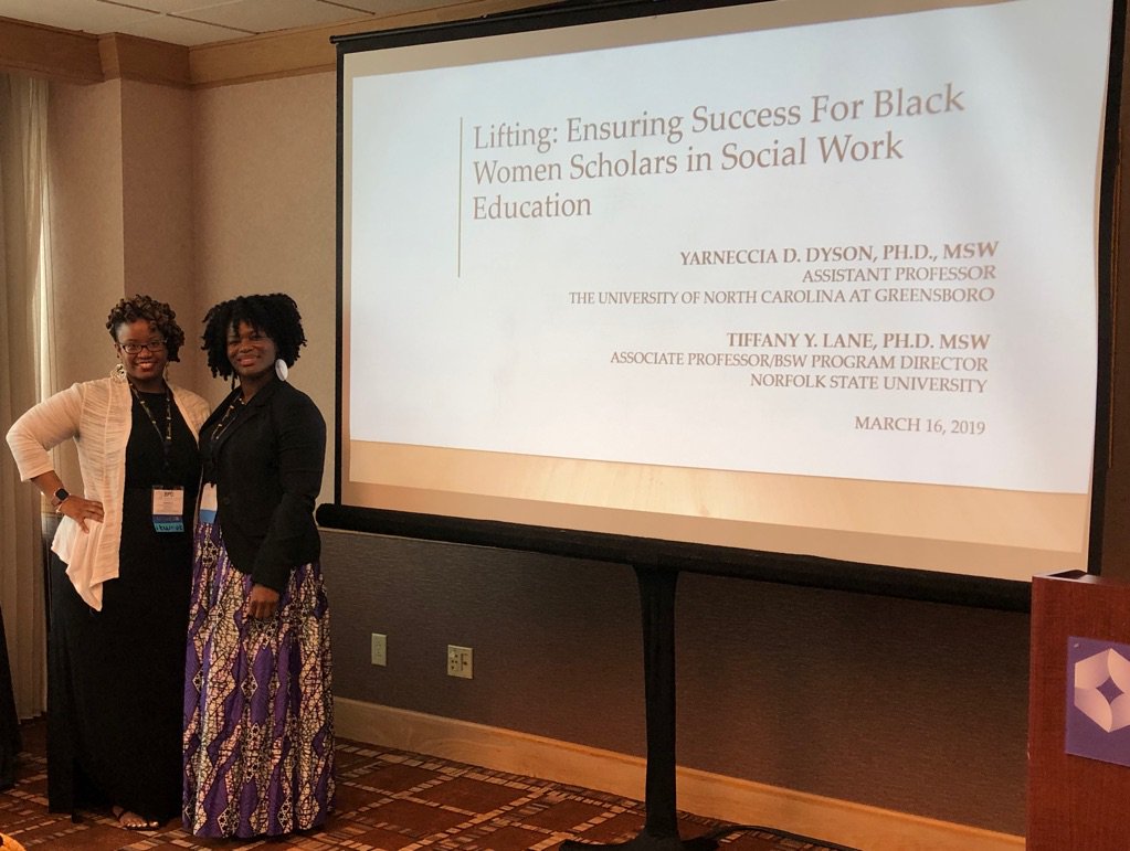 YarnDyson's tweet image. Dr. Lane and I facilitated a powerful workshop that focused on the importance of supporting Black Women Scholars in Academia. @BPDAssociation #IntersectionalityMatters