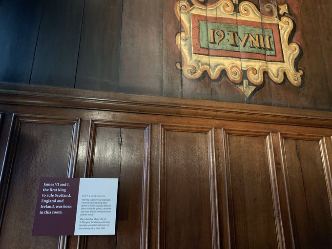 It&rsquo;s cold and wet but also I got to see where James the VI was born, and I&rsquo;ve been maintaining a pretty