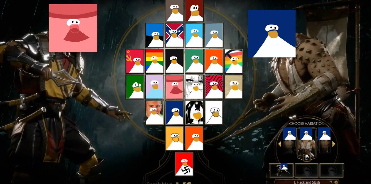 Hartzellos's tweet photo. Choose your fighter #PenguinInvasion https://t.co/55p02WvfSp