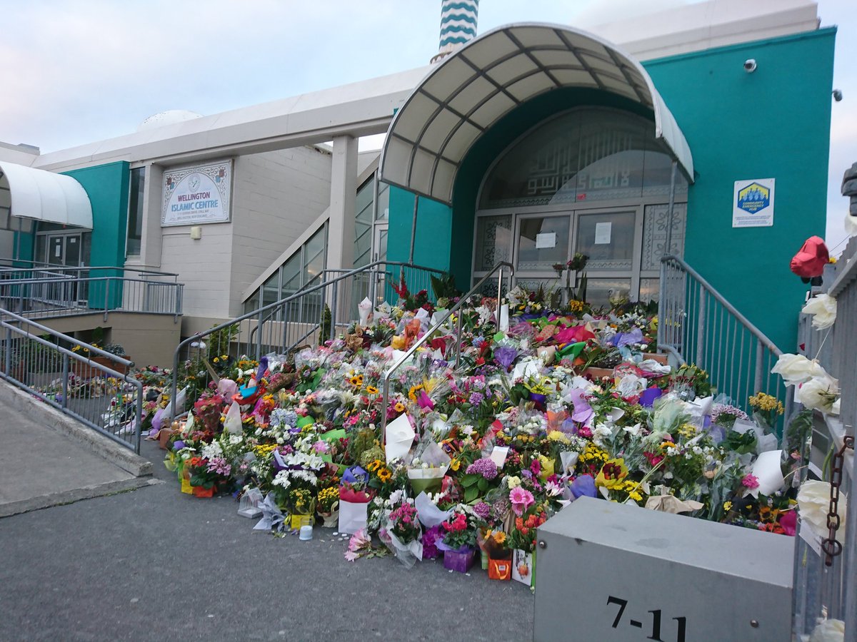 Early morning in <a href="/kilbirnienz/">Kilbirnie</a> and still shed a tear when I see how the flowers and words of condolence have grown and spread since lunch time on Saturday outside the Mosque. #Kilbirnie #ChristchurchTerrorAttack #respect