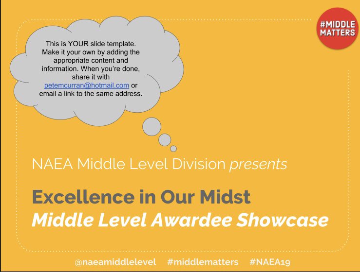 MonaLisaLvsHeah's tweet image. Final session commitment for #NAEA19 Excellence In Our Midst: Middle Level Awardee Showcase w/ @NAEAMiddleLevel @WMSartlab Thank you Peter!