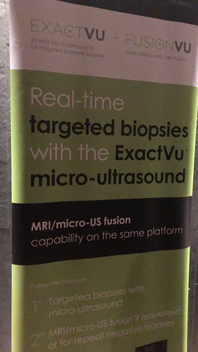 An extremely promising technology for prostate biopsy and focal treatments  #EAU19 #focaltreatment #Prostatebiopsies #prostatecancer