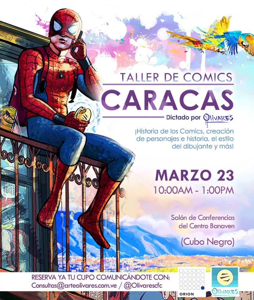Olivarescfc's tweet image. ¡A petición del público! Después de presentar el Taller de Cómics en Europa aquí estamos en nuestra Caracas en los super espacios del Cubo Negro

Reserva ya tu cupo escribiendome un DM o escribiendo a consultas@arteolivares.com.ve ¡Sólo 50 cupos!
