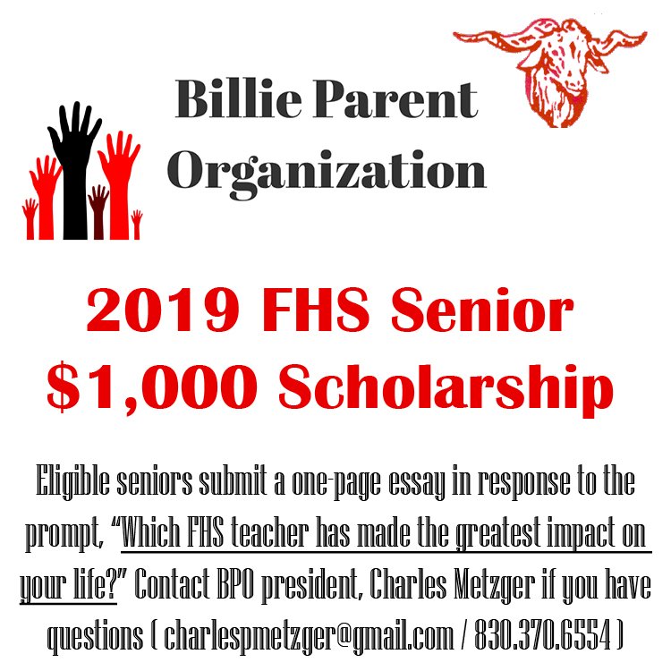 If your student is a senior or you know some seniors, please direct them to the $1,000 BPO scholarship guidelines and application form. They can download the one-page PDF file here: bit.ly/2SvOfEY. April 1 deadline!