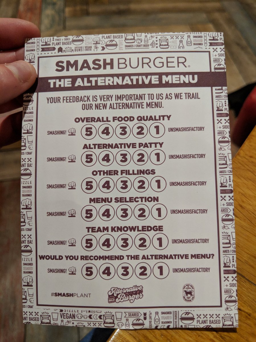 Oh dear <a href="/SmashburgerUK/">SMASHBURGER (UK)</a> ... Do you mean trial not trail? #marketingfail
