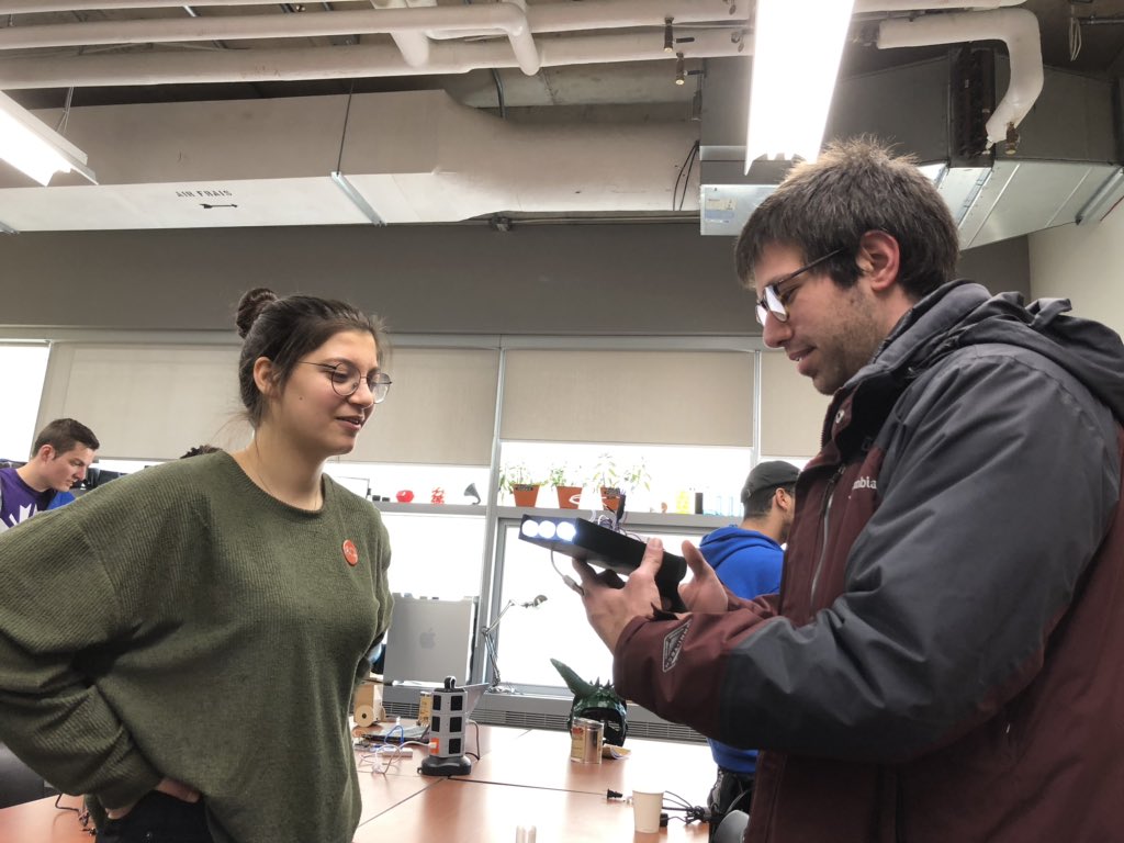 nadianaffi's tweet photo. The #RickAndMorty portal gun was quite the success today @Milieux_news @educationmakers #MilieuxMake #ArduinoD19 
Excellent @RimaAbouKhalil1 !
@arduino + #3Dprinting https://t.co/tFfvfU9RbR