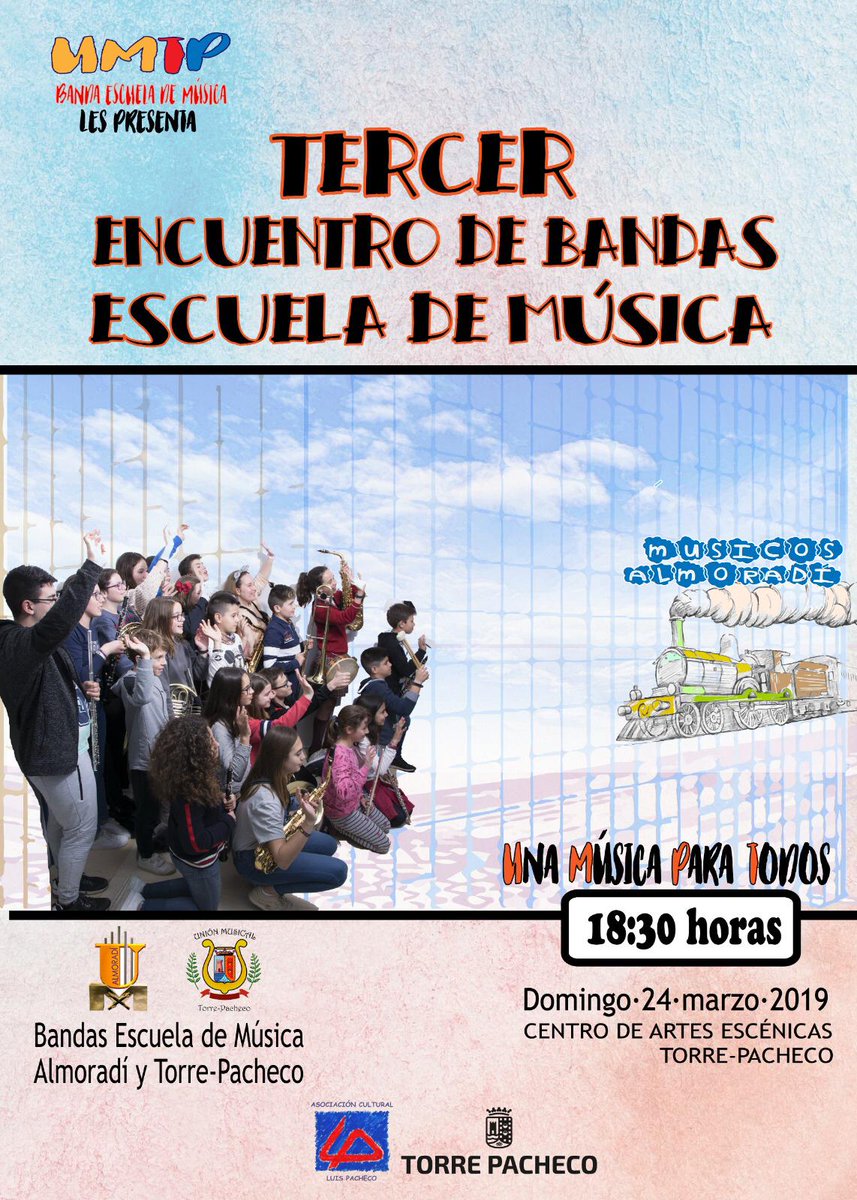 Deseando que llegue el día.  Nuestros más jóvenes son muy importantes. Os esperamos. 
<a href="/SUMAlmoradi/">Unión Musical de Almoradí</a> <a href="/CAEStpacheco/">CULTURA/CAES</a>
<a href="/TPacheco_Ayto/">Ayto. Torre Pacheco</a>
<a href="/AytoAlmoradi/">Ayto. de Almoradí</a>
<a href="/febandasrmurcia/">Federación Bandas de Música de la Región de Murcia</a>
<a href="/PablicoClar/">Pablo Cabrera Gil</a>
<a href="/daniMFH/">Daniel Martinez</a>