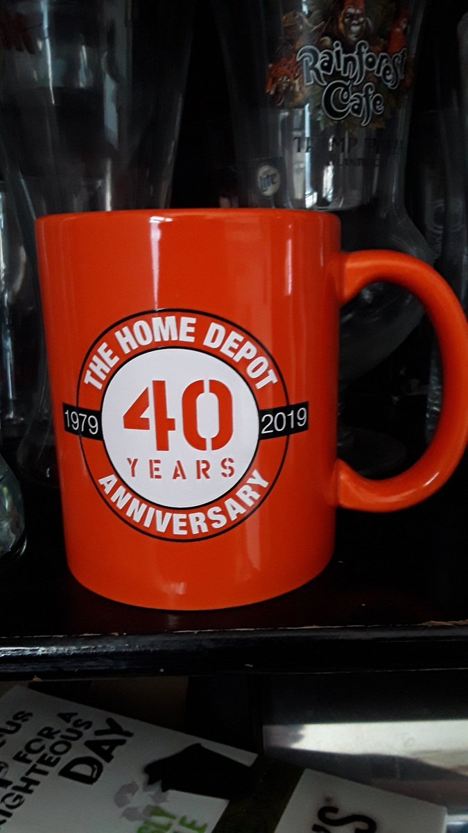 My first Home Depot mug since becoming a coffee drinker. 😍☕ #homedepot #40years