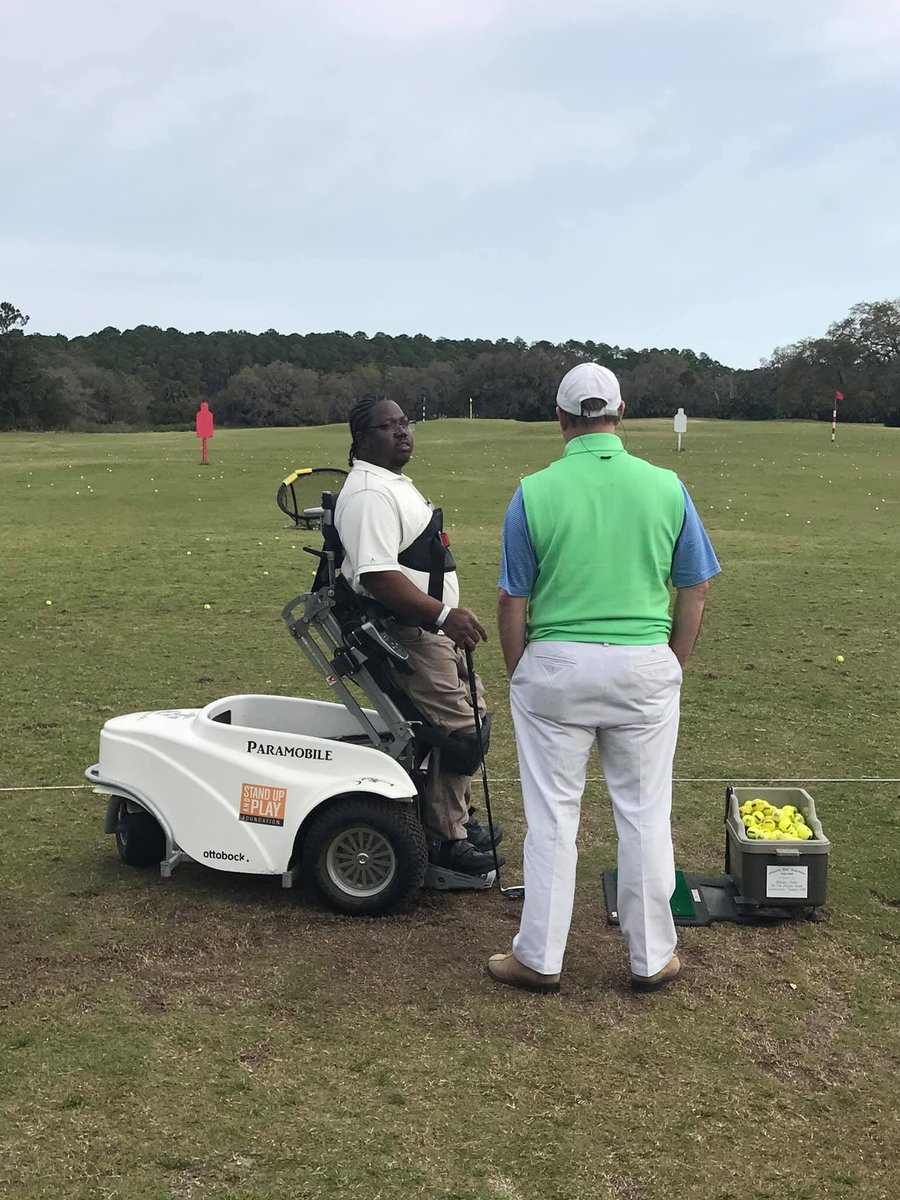 dhansenAGG's tweet photo. My man Byron can PLAY some golf! #AdaptiveGolfExperience #standupandplay @ParrisIsland #PGAREACH https://t.co/CzPEf3Ce1t