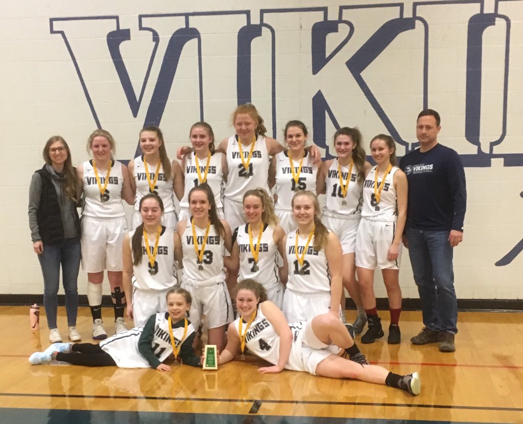 kimcottini's tweet photo. Congratulations @nbchs for earning your spot at #hoopla2019 next weekend! Good Luck #Vikings! Fun Fact: 7 of these girls have parents employed by @LskySD (one more if you include the cute water girl!). https://t.co/bZllYC1umm