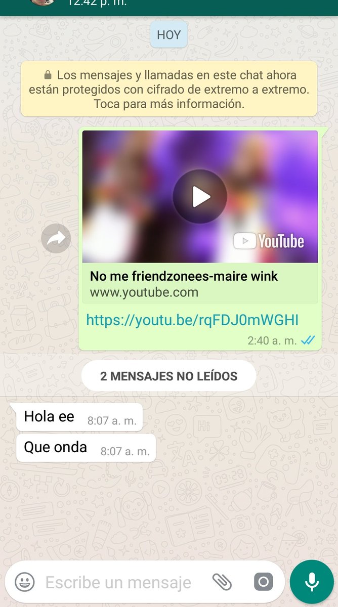 Octaviogamez4's tweet photo. #nomefriendzonees ayuda @maire_wink ya no sé que contestar a ésto, duré todo el día con el WhatsApp desactivado para no ver que me contesto jaja no quiero tenerle miedo al éxito. ¿Qué hago? https://t.co/cxoUMTLKxc