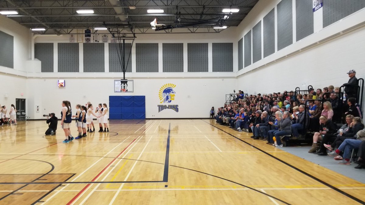 EHWalterSchool's tweet image. It's a full house for the Trojan @ASAA game time! #provs #GoTrojansGo