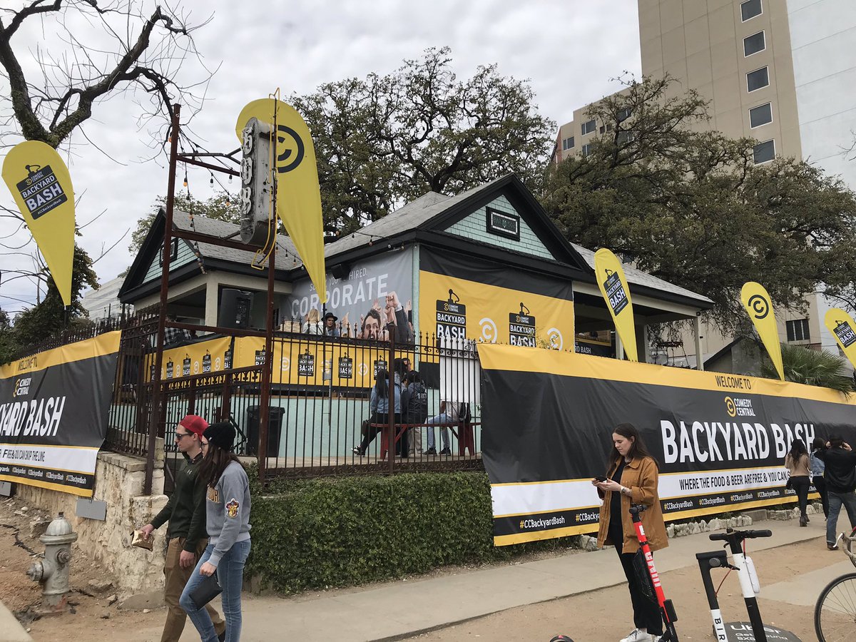 DigitalLA's tweet photo. The Comedy Central Backyard Bash at SXSW features South Park photo opps, spin the wheel for prizes, airbrush tattoos, bead making, dunk tank and free tacos! @ComedyCentral #CCBackyardBash #SXSW https://t.co/H41wQT9x3I