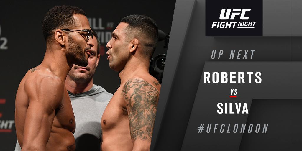 UFC Fight Night 147 Results - Claudio Silva Submits Danny Roberts in Round 3 -