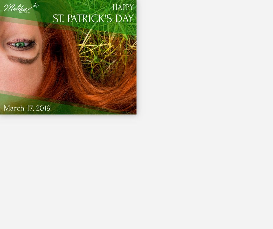 MelikaHair's tweet photo. Sunday March 17th is St. Patrick's Day! Let's all dress up in green and have fun! Happy weekend!  #hairsalon #stpatricksday #portmoody #masterhairstylist #highlights #haircare #barber #hairspecialist https://t.co/QCKWG8VyPO