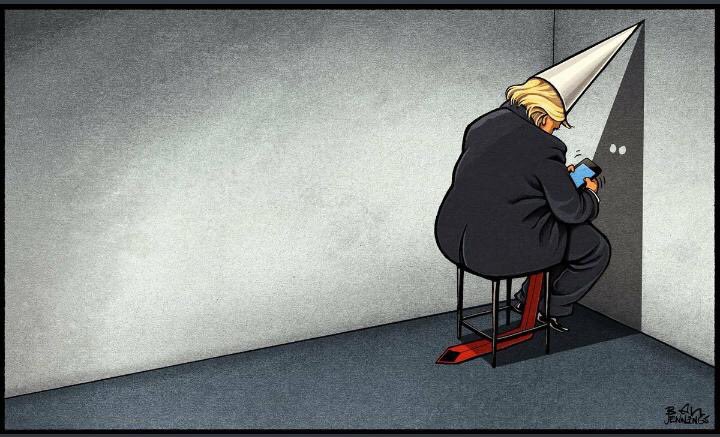 dickswadley's tweet photo. @realDonaldTrump What a dumb ass!  No wonder Bloatus did so poorly in school &amp; relied on daddy’s money to graduate! #DonTheCon #Spanky #BeBest #ImpeachTrump https://t.co/WAPNpvIBGo