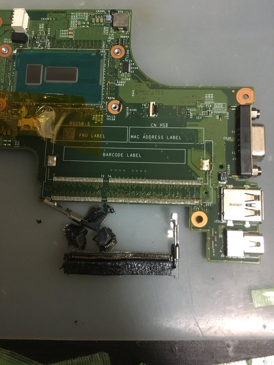 Pc修理廃人 على تويتر Thinkpad X250のメモリースロット交換成功 元々はメモリーを押さえつけないとエラーで起動しなかったけど交換後は問題なく起動するようになりました 深圳で買ってきたスロットが役に立った しかしスロット故障は珍しいな 端子も綺麗