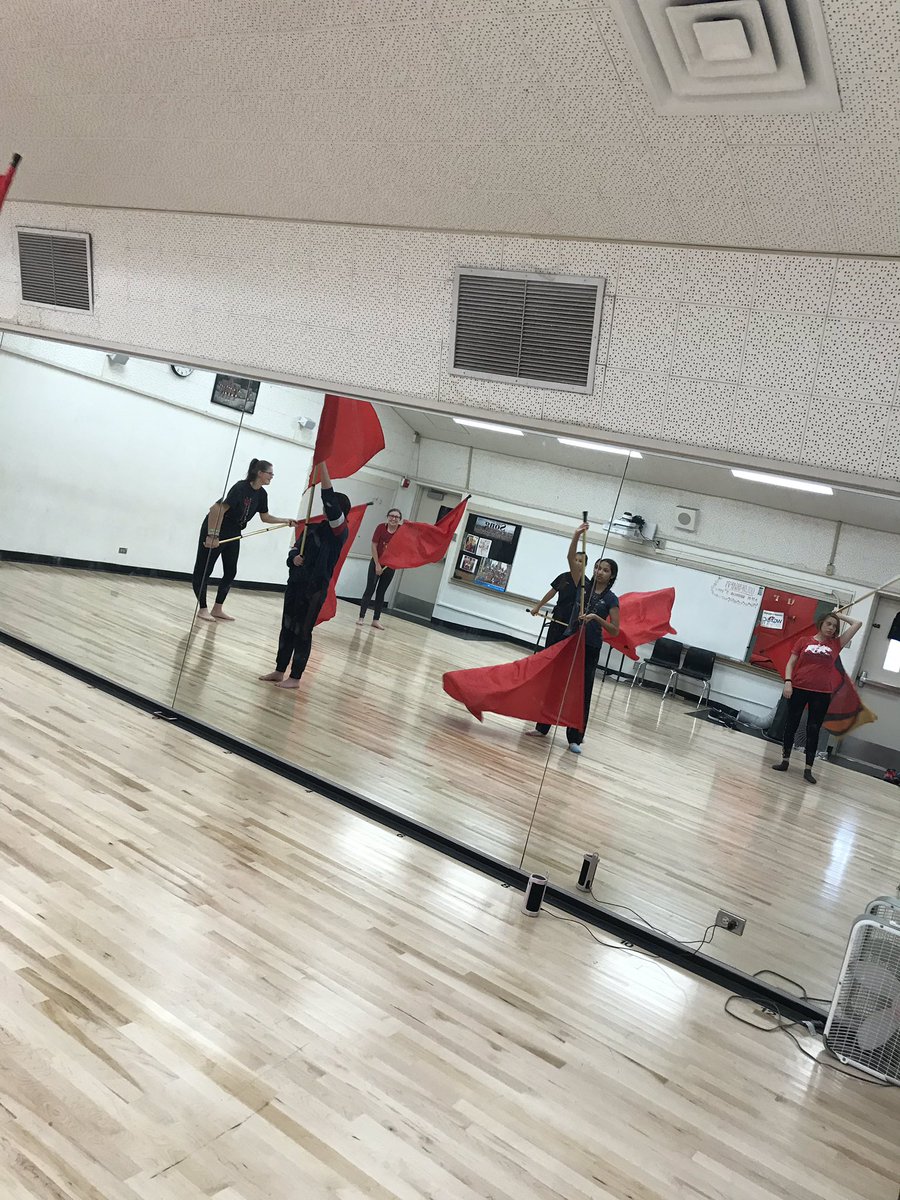 Never too early to start preparing for marching band season #redtideregiment