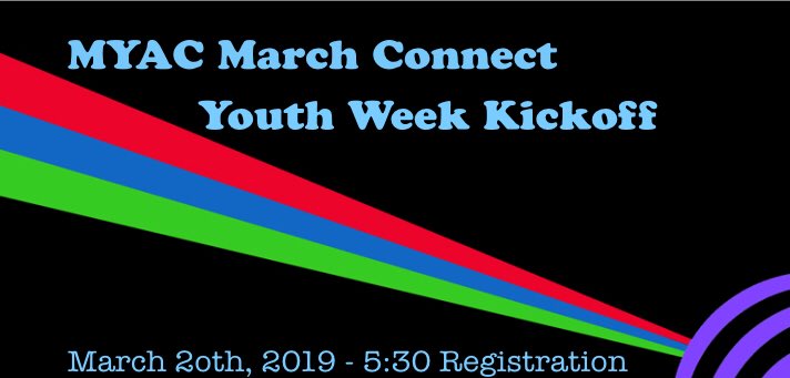Come out to MYAC’s National Youth Week Kickoff on Wed, March 20th, 2019 at Mississauga City Hall. Runs from 5:30-8:00 PM. Bring your volunteer hour sheet!