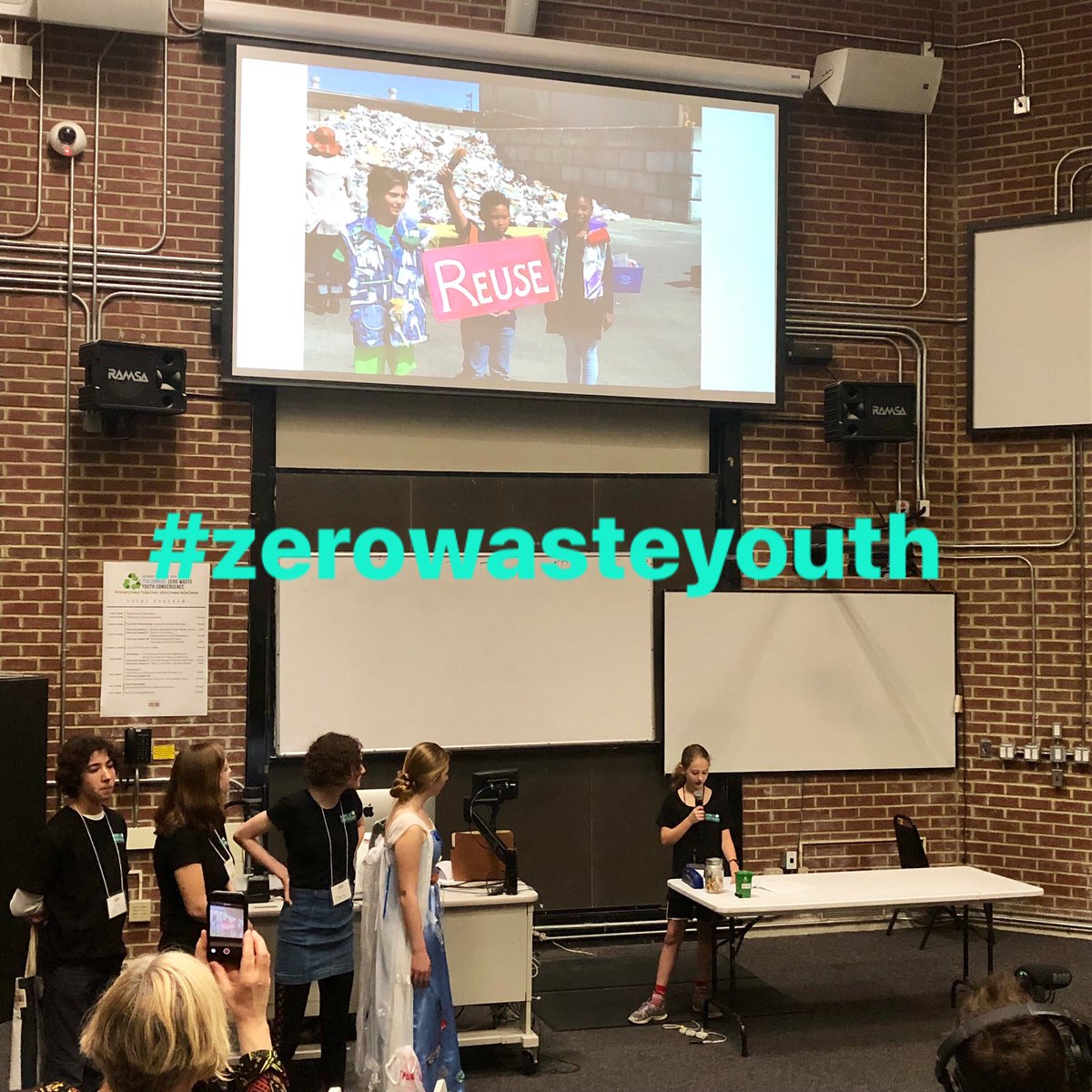 GreenWastePA's tweet image. We are at the Zero Waste Youth Convergence in Oakland today, listening to 10 year old Fiona speak about how her contributions helped lead to Berkeley’s Disposable Free Dining Ordinance! Youth movements make a difference! #learnfromthem #zwyusa #zerowaste #greenwastepa #leadtheway