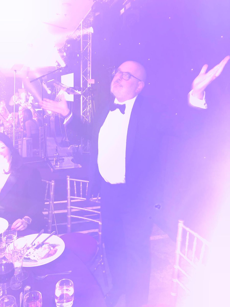 RedSeaPed's tweet photo. The main man strutting his stuff, he's got all the moves!  Our very own Antony Wagman channelling his inner John Travlota!  Fabulous host with the most as always Antony, amazing night....and it's not over yet!! Dig deep for @DerianHouse https://t.co/OygKuz4Xar