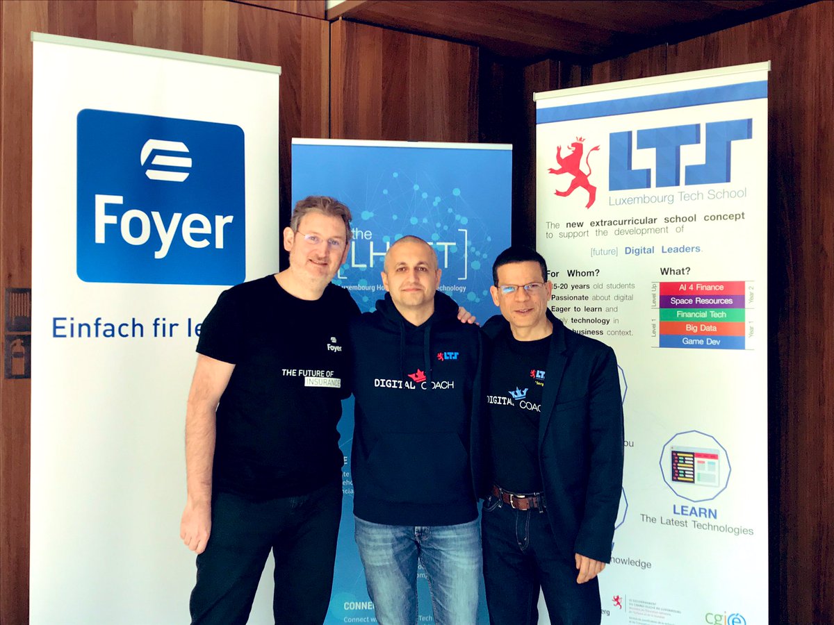 The_LHoFT's tweet photo. Last tuning before final pitch for the #wearable #insurance #Hackathon starting today at 2.00pm @LuxTechSchool @GroupeFoyer @DigiLuxembourg 
@apanican @drscoronado @MarcHotton 
Some really cool projects in the pipe 😎#FutureDigitalLeaders #Innovation #Insurtech #FoyerLTS2019 https://t.co/U1c2LEnzF4