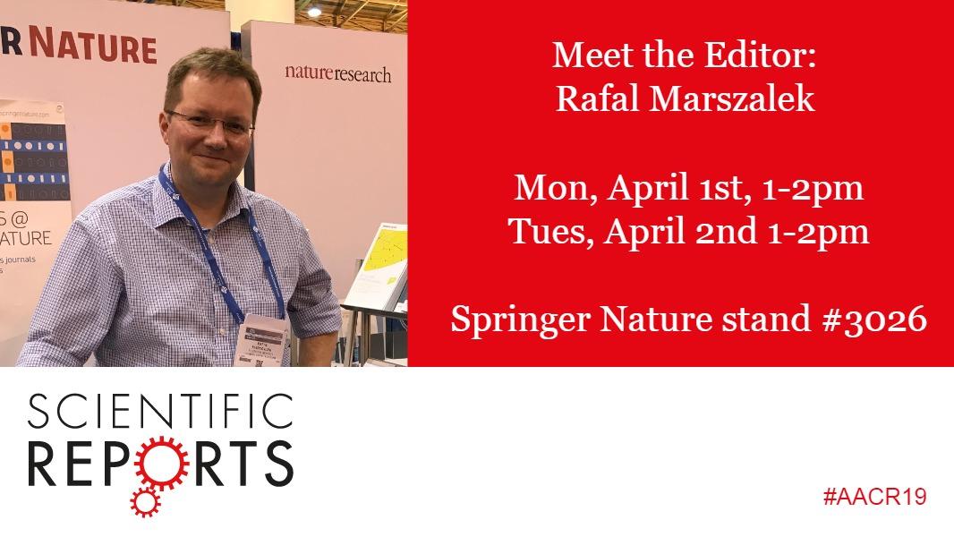 median spin Lao Scientific Reports on Twitter: "Attending #AACR19? Our Editor, Rafal  Marszalek will be available to chat at the Springer Nature booth #3026 on  Mon, April 1st and Tues, April 2nd from 1-2pm. Stop