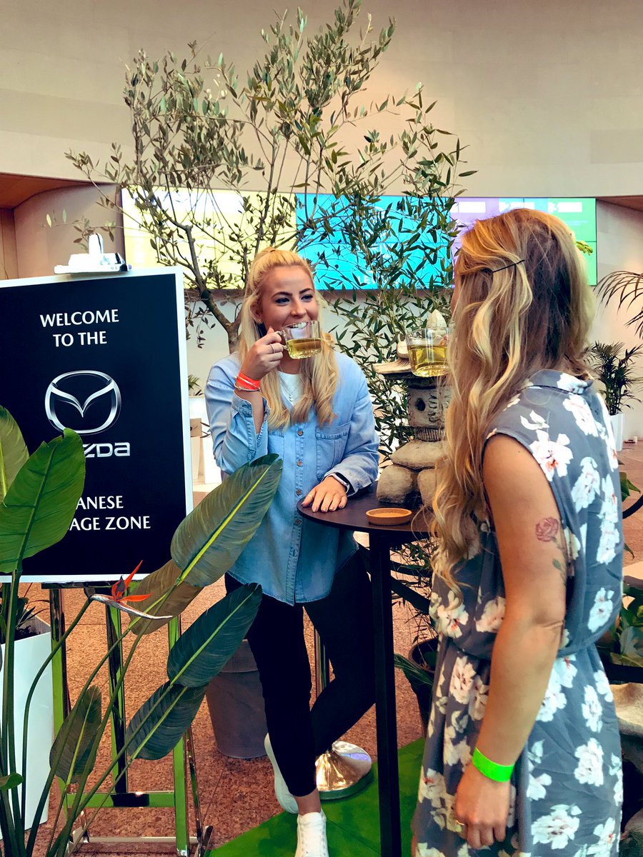 thewonkyspatula's tweet photo. Super time @Thrive_Festival @Mazda_Ireland zen garden, such a calming space and delicious green tea 🙌🏻 can’t wait for my massage this morning! #Drive2Thrive #Collab #ThriveFestival https://t.co/ipjSTCEa4o