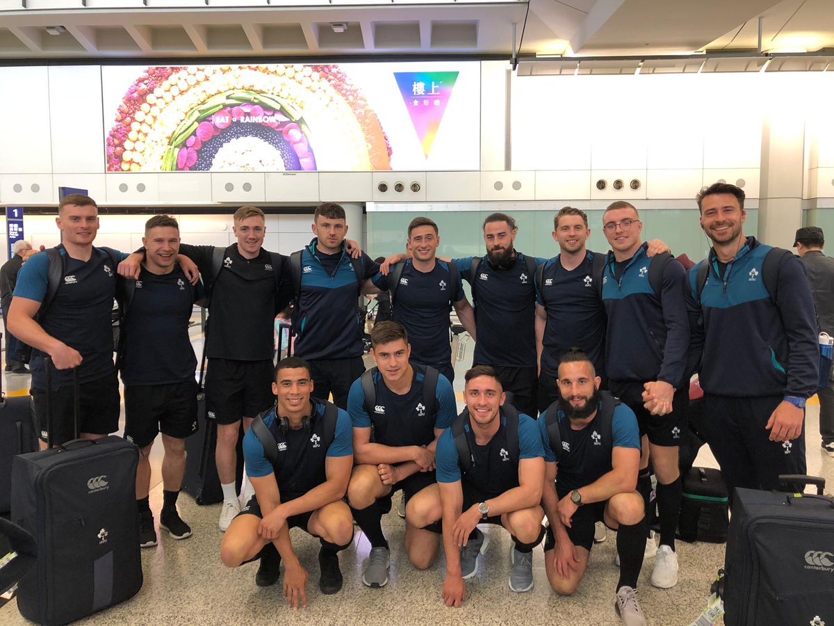 <a href="/IrishRugby/">Irish Rugby</a> Men's Sevens team arrive Hong Kong for #hk7s 
#welcome