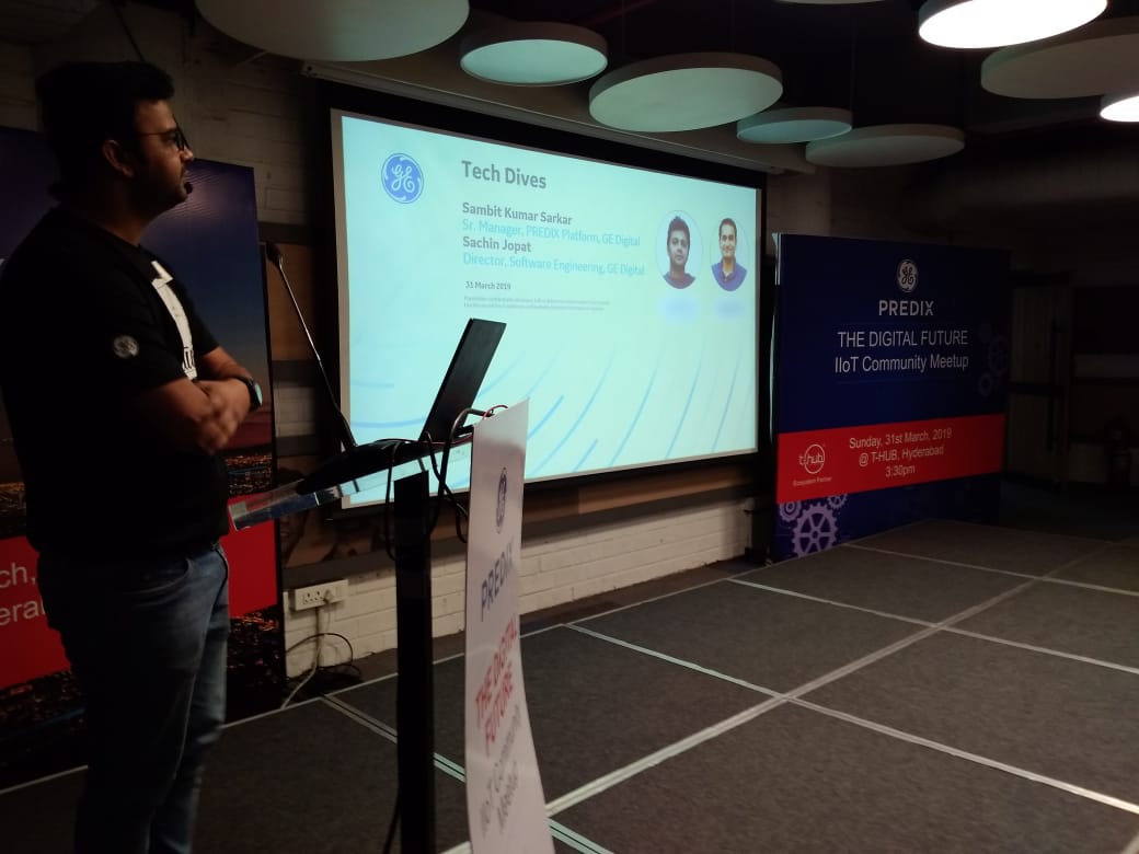 THubHyd's tweet photo. In session with @SambitKumarSar4 presenting insights on “Predix For Edge - Next Digital Transformation” @GEIndia @GE_Digital #PredixTheDigitalFuture 

@THubHyd #IIoT #MyDayAtGE #innovation #InnovateWithTHub https://t.co/QQywzUeteu