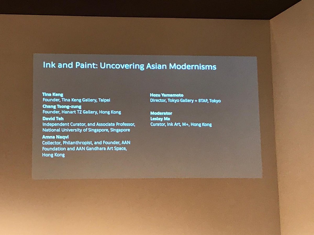 AANIdeas's tweet photo. Our founder Amna Naqvi speaking at Art Basel Conversations this year. 
She spoke on a panel titled 'Ink &amp; Paint: Uncovering Asian Modernisms' on 30th of March with a great list of speakers. The panel was moderated by Lesley Ma, Curator,  M+ Museum. https://t.co/NLU0z3WrCr