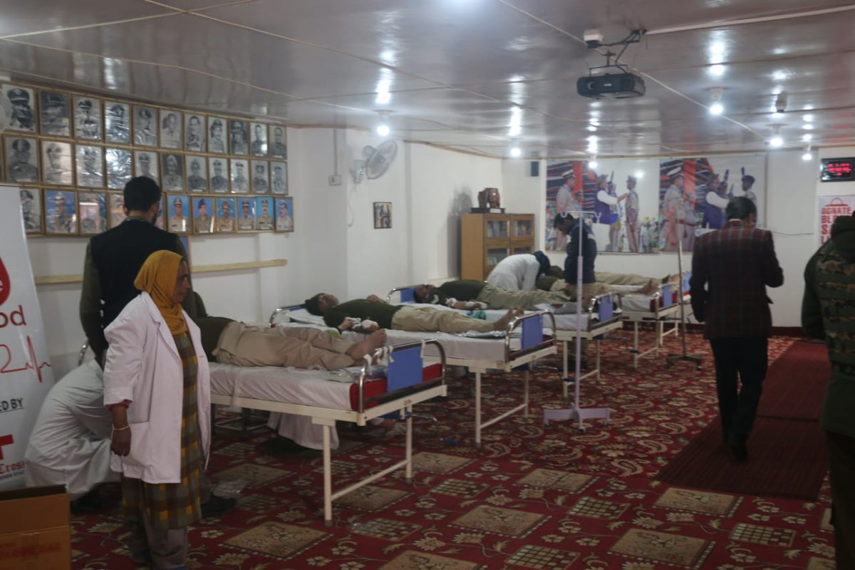 crpfindia's tweet photo. #28Bn organised a blood donation camp in collaboration with Indian Red Cross Society on the occassion of #RaisingDay of the batallion. Unit personnel donated blood to honour the brave men who sacrificed their lives in #PulwamaTerrorAttack. https://t.co/zc8Rsrc55G