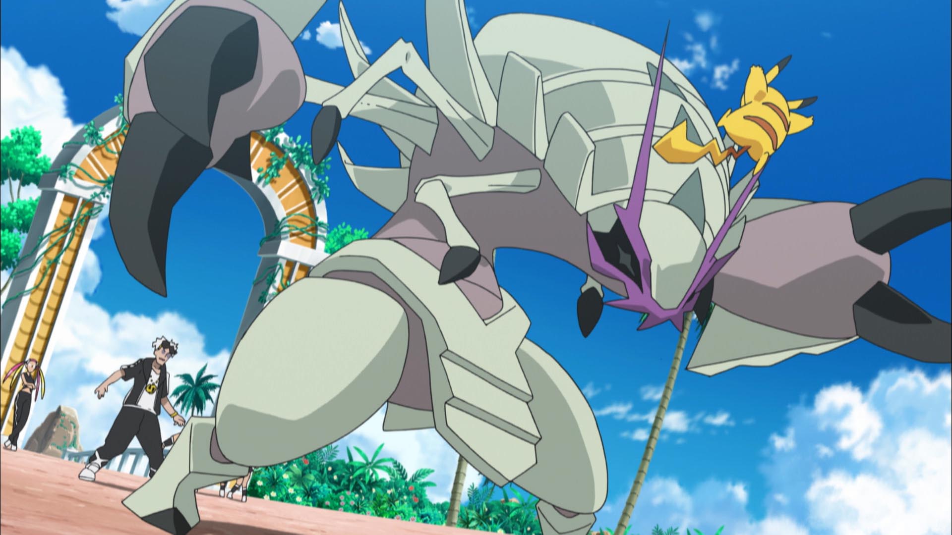 ポケモン公式ツイッター 在 Twitter 上 今日のアニポケ スカル団のボス グズマが ポケモンスクールに乗り込んできた ポケモンリーグ開催を阻もうとするグズマに対し サトシはポケモンバトルを挑む ピカチュウとゼンリョクで戦うが 相手のグソクムシャに大